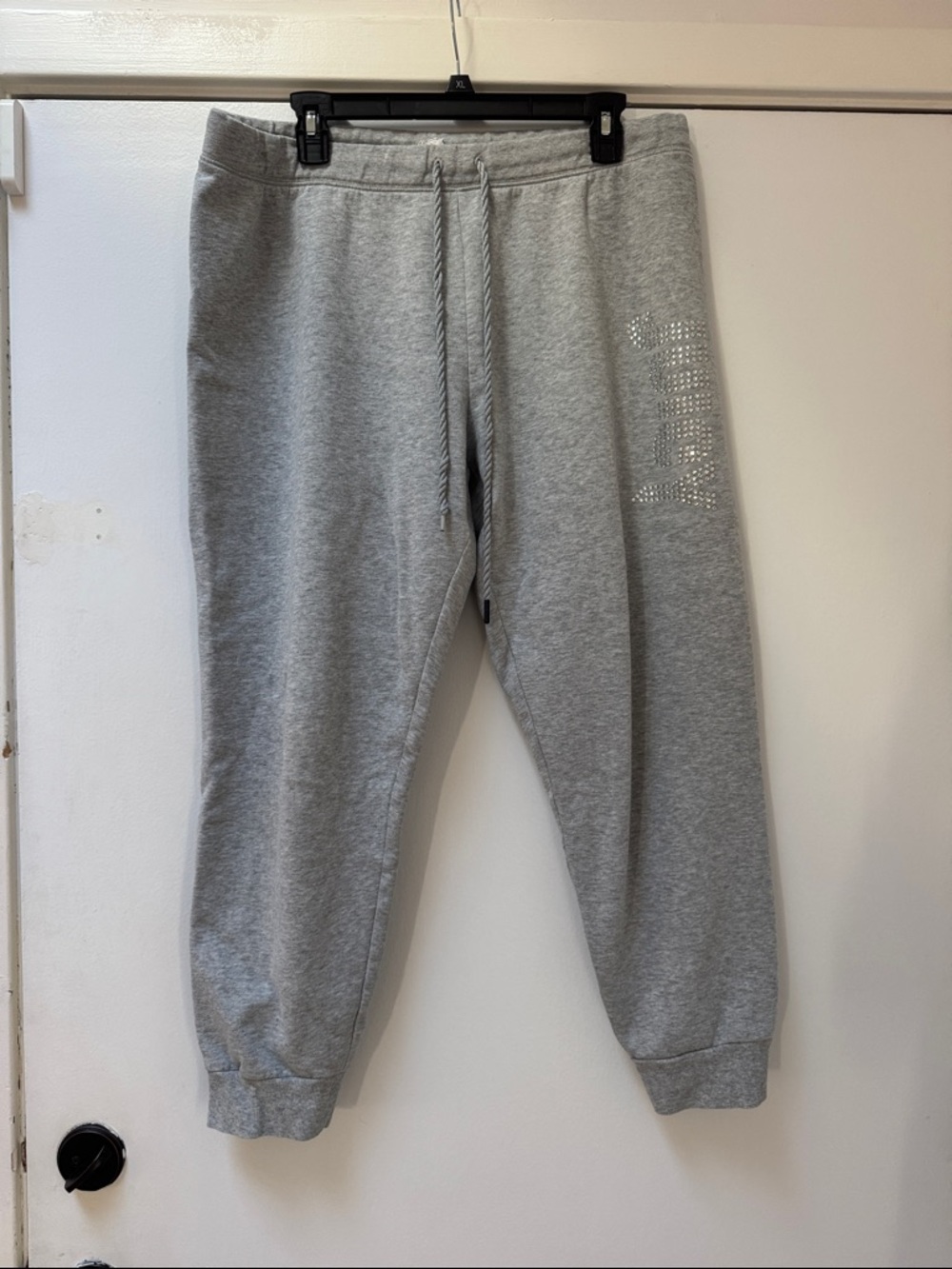 Juicy Couture Gray Rhinestone Logo Jogger Sweatpants